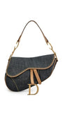Women's Pre-Loved Dior Denim Saddle Bag