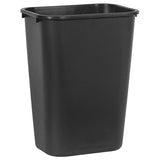Rubbermaid Commercial Products Deskside Wastebasket/Trash Can, 10.25-Gallon/41-Quart, Black, Plastic, Pack of 4