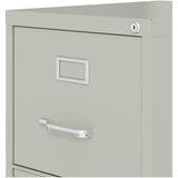 4-Drawer Metal Letter Width Vertical Filing Cabinet in Gray, Lockable, Sturdy Steel Construction