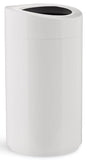 Safco Open Top Trash Can, 14 Gallon Stainless Steel Modern Garbage Can for Indoor Use