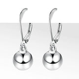 Silver Drop Ball Earrings 925 Sterling Silver Post Drop Ball Earrings for Women Trendy Hypoallergenic Ball Dangle Earings for Jewelry Gifts