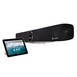 Video Bar + TC8 Touch Controller (Plantronics + Polycom) - 4K Audio & Video Conferencing for Large Conference Rooms