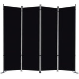 6 FT Folding Privacy Screen with Wide Feet, Freestanding Partition for Room Separation