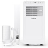 Garvee 8000 BTUs Portable Air Conditioner,Up to 350 Sq.Ft. Remote Control 48dB Portable AC Unit, Dehumidifier, Fan, Sleep, 24H Timer&Installation Kit, DOE Certified, Ceer 6.2,White+White Panel