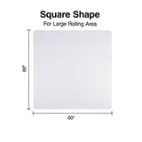 Staples Standard 60 x 60 Rectangular Chair Mat