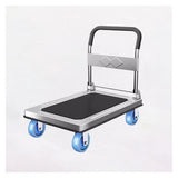 Heavy Duty Folding Hand Truck, Heavy Duty Foldable Platform Cart Mute Wheels Hand Truck Moving Flatbed Dolly for Warehouse Push Cart