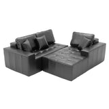 108-Inch Oversized Sectional Cloud Couch L-Shaped Right Facing Boneless Sofa W/Tufted Deep Seat & Chaise Lounge