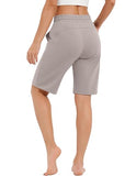 SPECIALMAGIC Women's 10" Bermuda Sweat Shorts Scuba Oatmeal XL