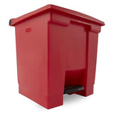 Commercial Products Legacy Step-On Trash/Garbage Can/Bin, 8 Gallon, Red, for Doctor