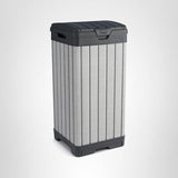 38‑Gallon Outdoor Trash Can – Resin Patio Garbage Bin with Locking Lid & Easy‑Clean