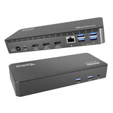 3x HDMI (1x 4K 30Hz, 2x 1080p 60Hz), 6x USB 5Gbps Ports | Windows, macOS, ChromeOS Compatible - Enhance Productivity with Multi-Monitor Support