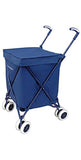 The Original VersaCart Transit Folding Shopping and Utility Cart, Water-Resistant Heavy-Duty Canvas with Cover