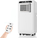8000 BTU Portable Air Conditioner - 3-In-1 Cooling, Dehumidifying & Fan, Low Noise 54dB and Easy Mobility, Smart Control, Air Quality Enhancement for Home & Office