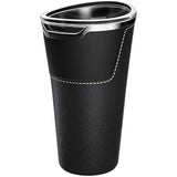 yeeplant Car Trash Can, Double Layer Vehicle Organizer with Nappa Leather