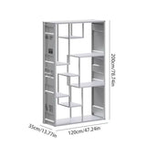 BGGJJ Book Shelf Creative Industrial Style Floor-Standing Storage Rack Office Bookshelf