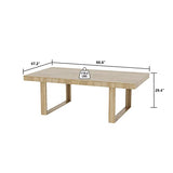 Conference Table for 6-8 People, Large Rectangular Meeting Table, Modern Seminar Table for Office Meeting Conference Room
