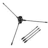 Dual Band Fiberglass Base Antenna with Ground Plane Kit, 17” VHF/UHF 136-174mhz/400-470mhz Repeater Antenna for Mobile Radio Transceiver, HT, Scanner