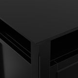 SIMPLIHOME Amherst 54" Wide Solid Wood TV Stand in Black