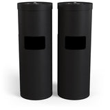 Wipex Matte Black Wipe Dispenser Stand with Trash Bin