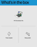 HP Chromebook 14 Laptop, Intel Celeron N4120, 4 GB RAM, 64 GB eMMC, 14" HD Display, Chrome OS, Thin Design