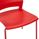 Sidanli Stackable Office Chairs, Red Guest Chairs with Comfortable Streamline Seat