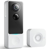 3MP Camera Doorbell Camera Wireless Video Doorbell 2K HD- No Subscription Required