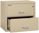 FireKing Lateral 2 Drawer Legal Fire Rated File Cabinet, Parchment