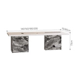 zhongxlla Standing Desk, Modern Ash Wood Office Desk