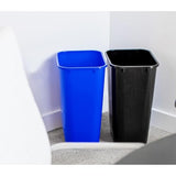 Rectangular 3.5 Gallon Commercial Trash Cans for Office – Small Recycling Bin