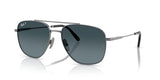 Ray-Ban Unisex Rb8097 William Titanium Square Sunglasses