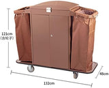 Heavy-Du Rolling Service Cart for Hotel & Commercial Laundry - Versatile Sto Trolley, Linen Basket on Wheels, Ideal for Cleaning & nizat