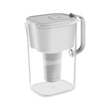 HOMEWATER 10-Cup Pitcher Filter (White) – BPA-Free, High-Capacity 2.4L Pitcher with Fast-Flow Carbon Filter, Wide Mouth for Easy Pouring, Removable Filter