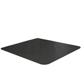 Office Desk Chair Mat - for Low Pile Carpet (with Grippers) Black