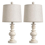 Tradition 20.5" Rustic Table Lamp Set of 2 for Living Room Farmhouse Bedside Desk Lamps