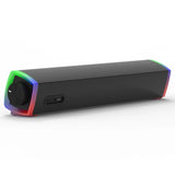 NJJOWRQ RGB Computer Speaker Full-Rang Speakers TF Card AUX Input for PC Laptop Phone