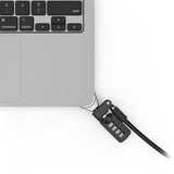Compulocks Ledge Lock Adapter for MacBook Air 15 Inch M1-M5 - Combination Cable Lock, Durable Anti-Theft Security for Laptop, Office, and Home Use - Silver