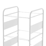 File Cart for Office, 3 Tier Metal Hanging Files Under Desk Storage File Cabinet with Wheels