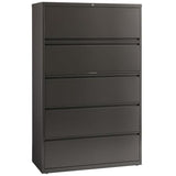 Pemberly Row 42-in Wide Metal 5 Drawer Lateral Filing Cabinet