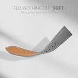 HUANLONG Quick Release Leather Watch Strap for Men Women, 20mm grey