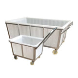 Industrial Dollies, Ergonomic Handle Portable Moving Cart, Heavy Duty Hand Push Material Transport Trolley for Warehouse