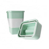 Collapsible Car Trash Can with Lid, 1.06 Gallon Foldable Auto Garbage Bin for Cup Holder