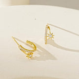 YOIHUR Gold Studs Earrings for Women Dainty Cubic Zirconia Flat Back Earrings 14K Plated Hypoallergenic Lightweight Minimalist Gold Earrings Jewelry Gifts for Women