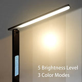 Xicyole Desk lamp,LED Lamp with Wireless Charger,USB Charger Port,Touch Control,3 Color Modes,5 Brightness Levels, Black