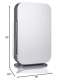 Alen Air Purifier BreatheSmart Flex HEPA with Pure Filter, Exchange Rate of 700 Sq. Ft in 30 Minutes, 1400 Sq. Ft in 1 hour, Perfect for Bedrooms & Home Offices - White