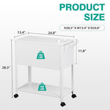 Rolling File Cart with Wheels Hanging Files,Rolling File Cabinet Organizer
