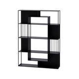 BGGJJ Book Shelf Living Room Partition Iron Display Shelf Office Bookshelf