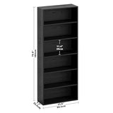 Bookshelves and Bookcases Floor Standing 6 Tiers Display Storage Shelves 70 in Tall Bookcase