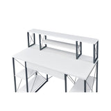 47" Computer Desk with 8 Storage Compartments, Study Desk for Home Office