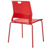 Sidanli Stackable Office Chairs, Red Guest Chairs with Comfortable Streamline Seat