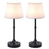 2 Pack Cordless Table Lamp, Battery Operated Lamp with 3 Color Temps and Stepless Dimming